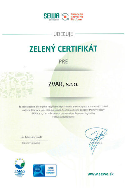 Zertifikate - ZVAR GmbH | Weltweite Agentur für industrielle Montagen und Personalbeschaffung